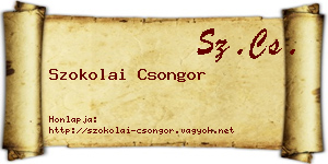 Szokolai Csongor névjegykártya